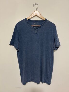 Lucky Brand Men's Short-Sleeve Henley - Navy Blue
